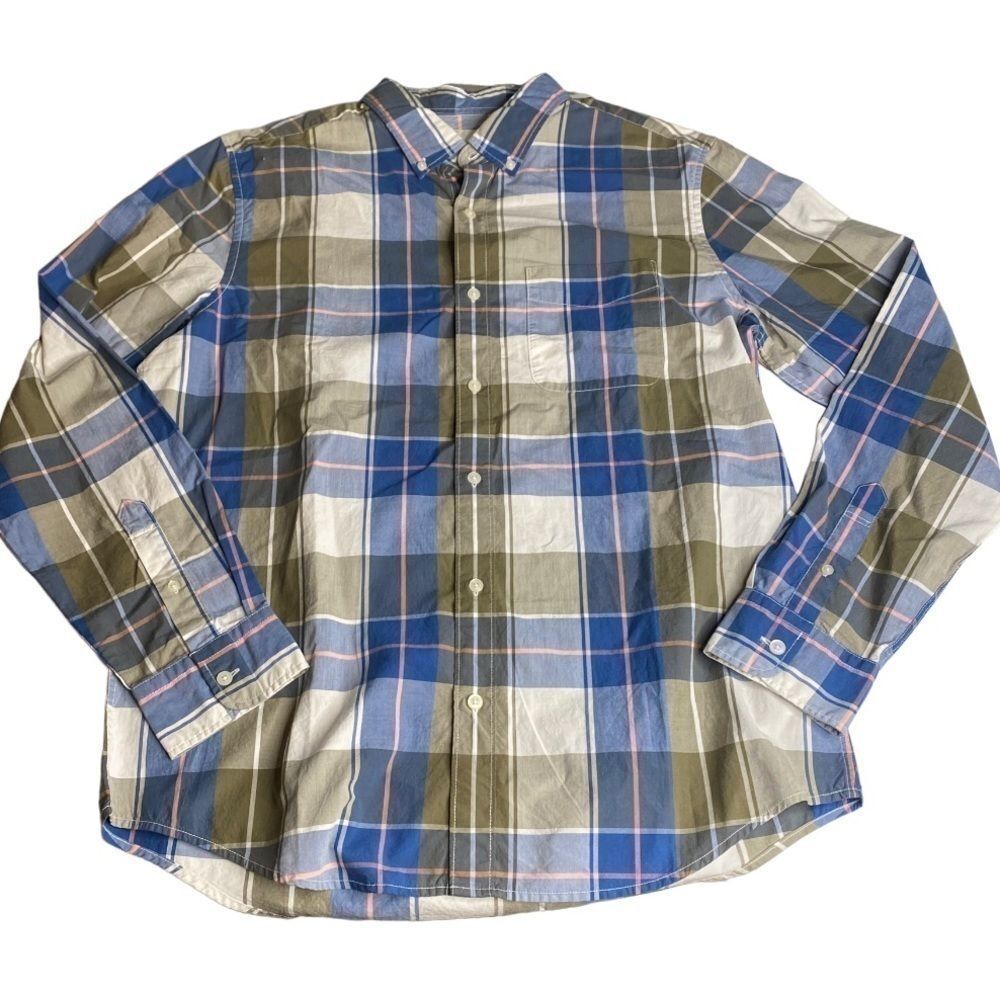 AMERICAN EAGLE PLAID FLANNEL MENS SIZE LARGE